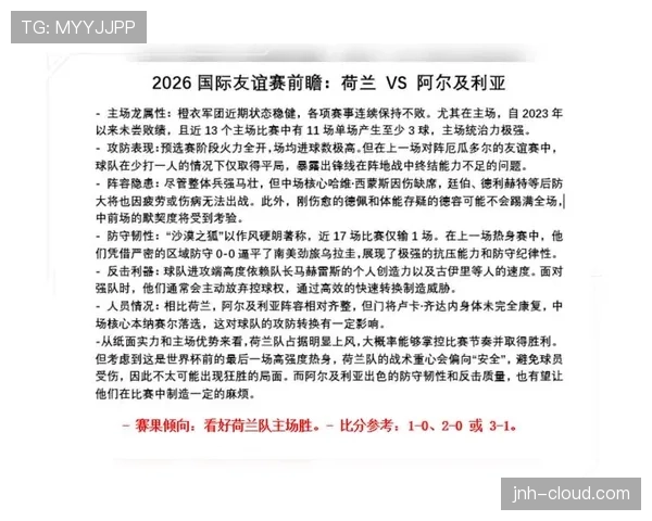 荷兰队2026世界杯赛程前瞻：小组赛对手与出线形势分析